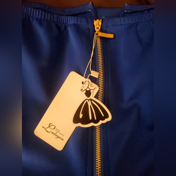 LALAGEN Women's Plus Size Vintage 1950s Party Cocktail Wedding Swing Midi Dress - Picture 5 of 10